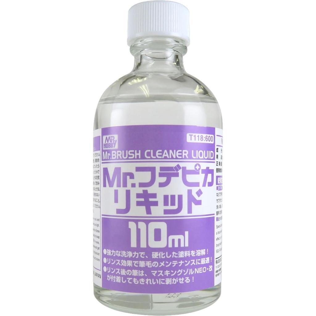 GSI Creos Mr. Fude Pikari Liquid 110ml T118 Brush Cleaner and Conditioner for Modeling Hobby Paint Brushes