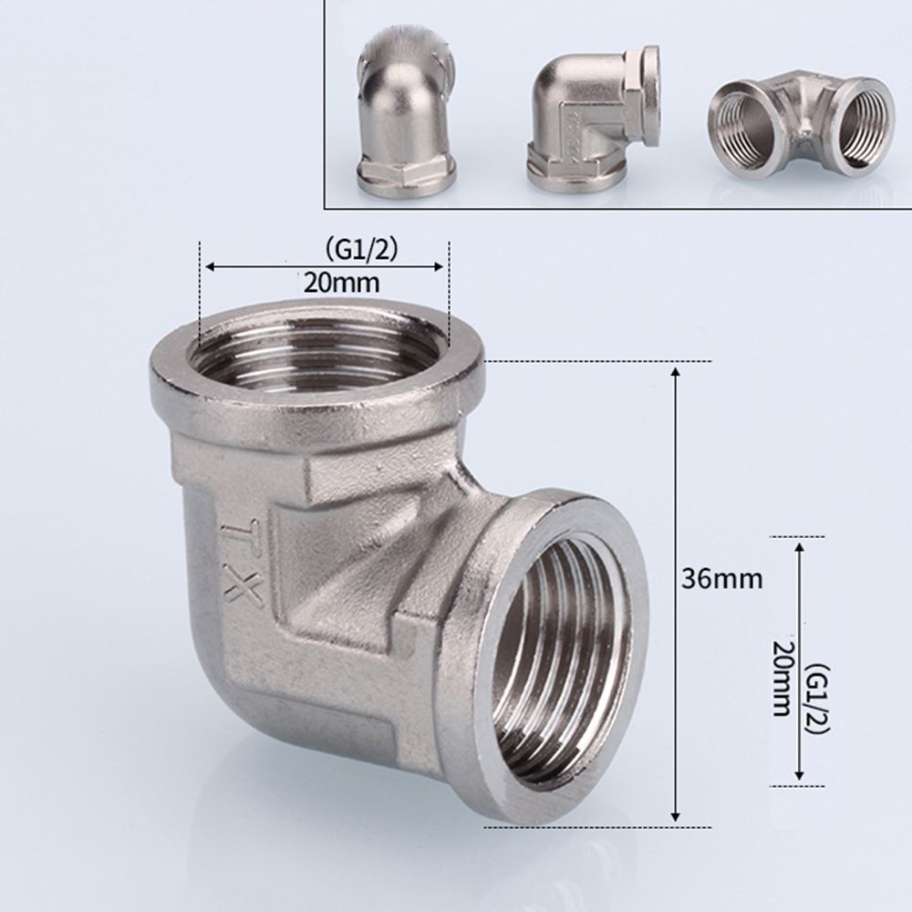 Threaded Elbow Home Improvement Stainless Steel Hardware Adapter Plumbing Fitting Pipe Fittings