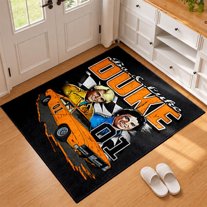 Dukes Of Hazzard Carpet Door Mat for Living Room or Bedroom Protective Mat Under Chair Office Decoration Christmas Gift Birthday Present