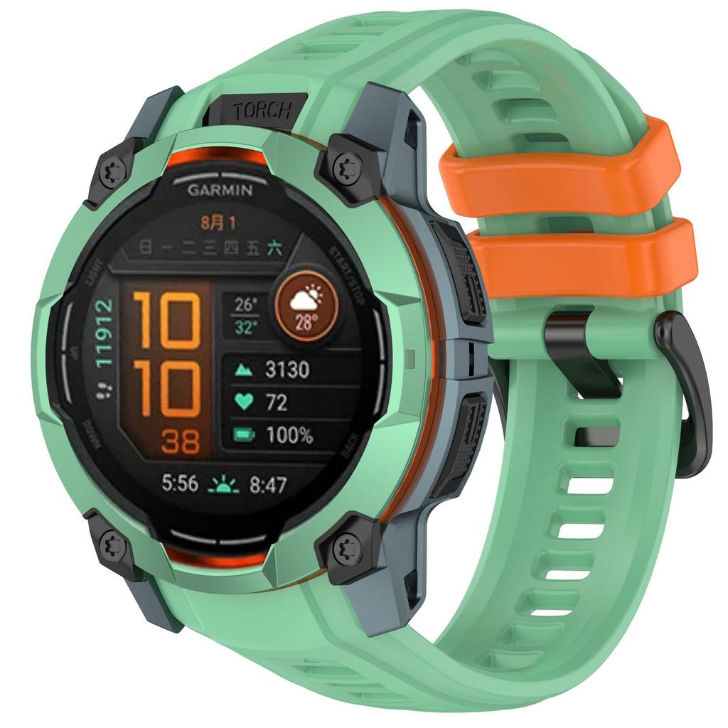 Официальный силиконовый ремешок для Garmin Instinct 3 Amoled 50 мм 45 мм Запасной браслет для запястья для Garmin Instinct 3 Solar 45 мм 50 мм