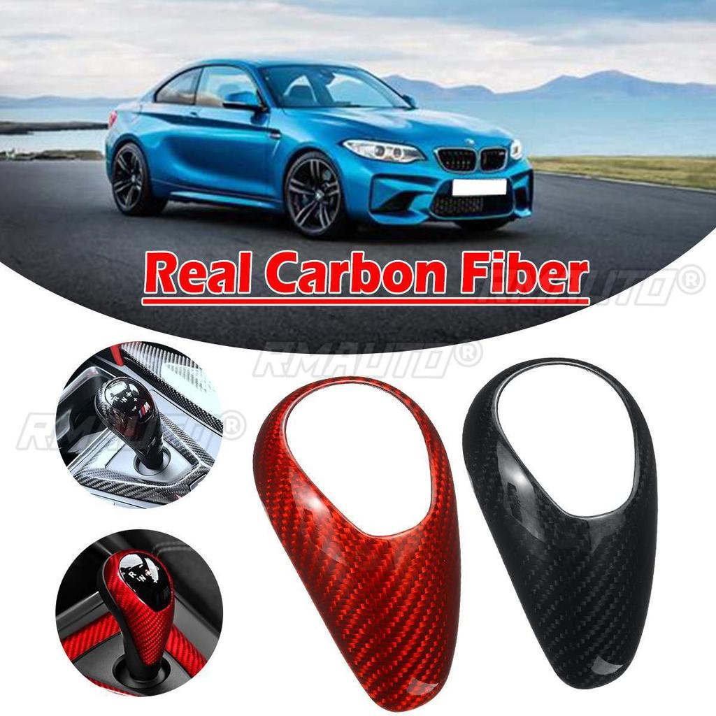 Carbon Fiber Interior Gear Shift Knob Head Cover Trim for BMW M2 F87 M3 F80 M4 F82 F83 M5 F10 F85 X5M F86 X6M F12 F13