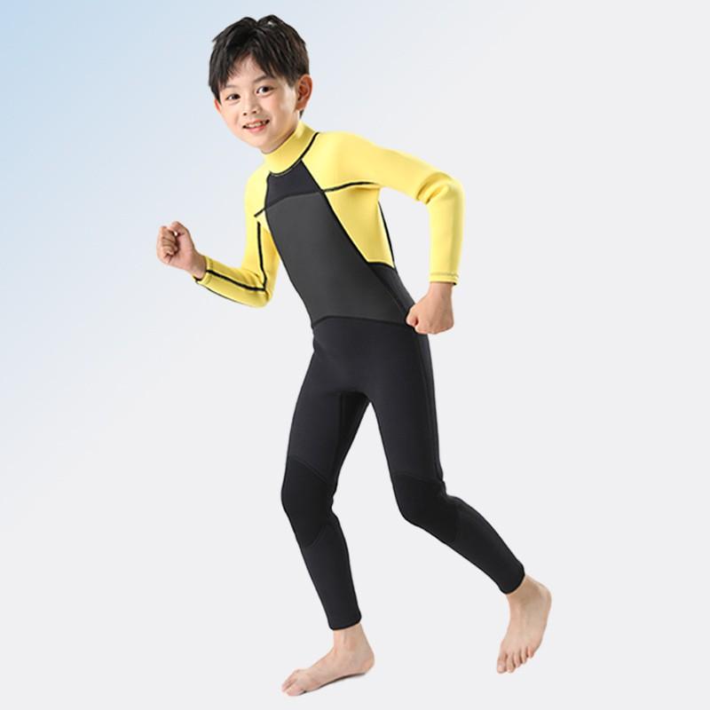 3mm Kids Wetsuit Set Diving Swimming Warmth UV Protection Unisex Child Dive Suit Spring Fall Summer Use