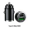 200 Вт Автомобильное Мини-зарядное устройство с двумя портами USB Ультрабыстрая зарядка Розетка прикуривателя 12-24 В Алюминиевый адаптер для зарядки мобильного телефона