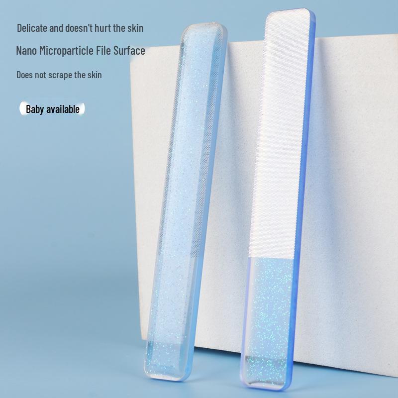 В наличии Стеклянная пилочка для ногтей - Инструмент для полировки, шлифовки и придания блеска для маникюра