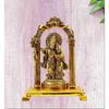 Radha Krishna Love Couple Statue Best Showpiece / God Idol / God Statue / Radha Krishna Murti Decorative Showpiece - 18 Cm  (Aluminium, Gold)
