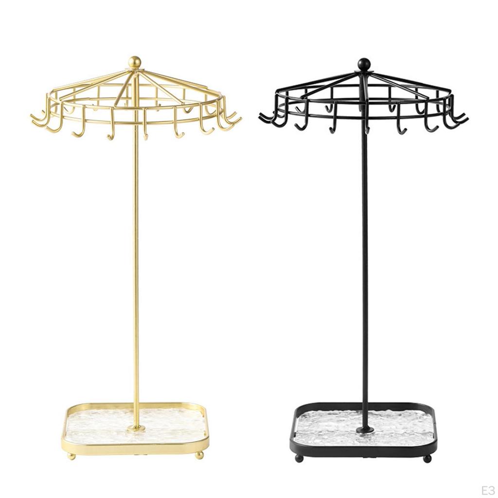 Jewelry Stand with Necklace and Earring Storage