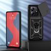 KEYSION Shockproof Case for Redmi Note 14 Pro + 5G 14 5G Slide Camera Protection Ring Stand Phone Back Cover for Xiaomi POCO X7