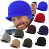 Winter, Men's, Knitted Hat, Brimmed, Wool Cap, Warm, Thick Hat, Suitable For Outdoor