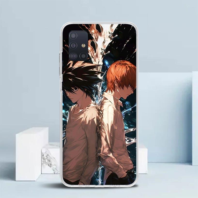 N-Note D-Death Anime Ryuk Soft Cover for Samsung Galaxy A12 A22 A32 A52 A72 A02S Phone Case Note 20 Ultra 10 S10 Plus A51 A71 A5