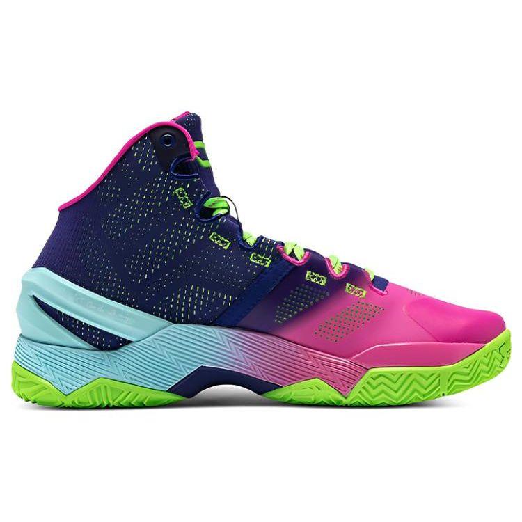 Under Armour Мужские кроссовки Curry 2 Retro Northern Lights 2022 разноцветные 3026052-600
