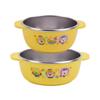 Pororo Lilpang Non-slip Stainless Steel Air Bowl Set, Mixed Colors, 1 Set, Popular Korean Parenting Items