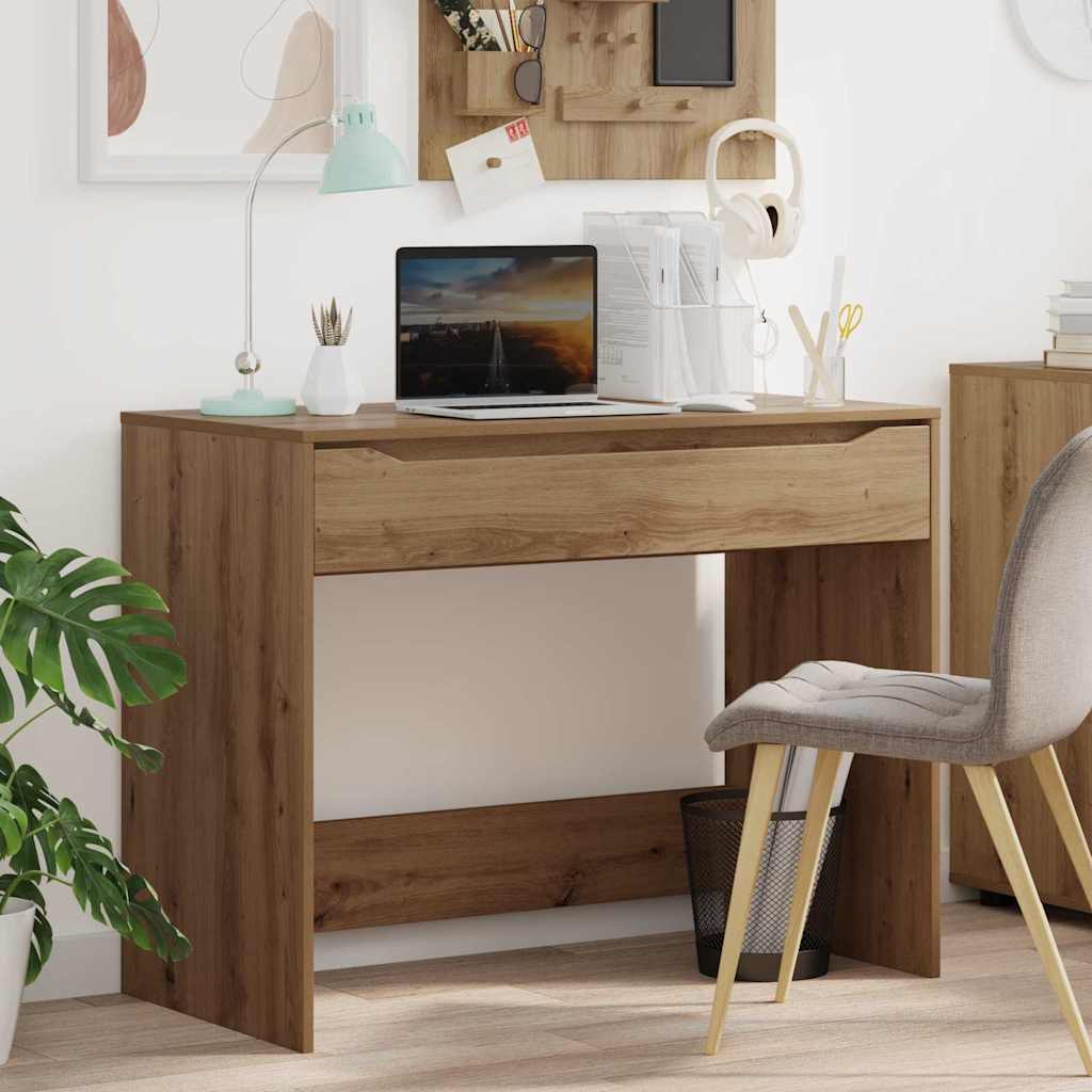 Artisan Oak Desk 100 x 50 x 78 cm Particleboard