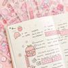 Cartoon Frosted Sticker Pink Flash Point Sticker Decorative Sticker Anime Stickers Diary Stickers