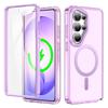 Применимо к Samsung S26Ultra 2-в-1 Магнитный чехол для мобильного телефона S25Ultra Прозрачный S24 Защитный чехол от падения
