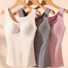 German Seamless Warm Vest for Women with Chest Cushion Winter One-piece Top for Wearing Inside Thick Base Underwear