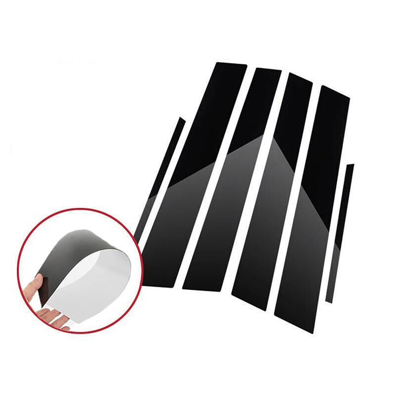 POSSBAY 6 шт./компл. наклейка на обшивку двери стойки стойки подходят для BMW 5 серии E60 седан 4DR 2004-2010