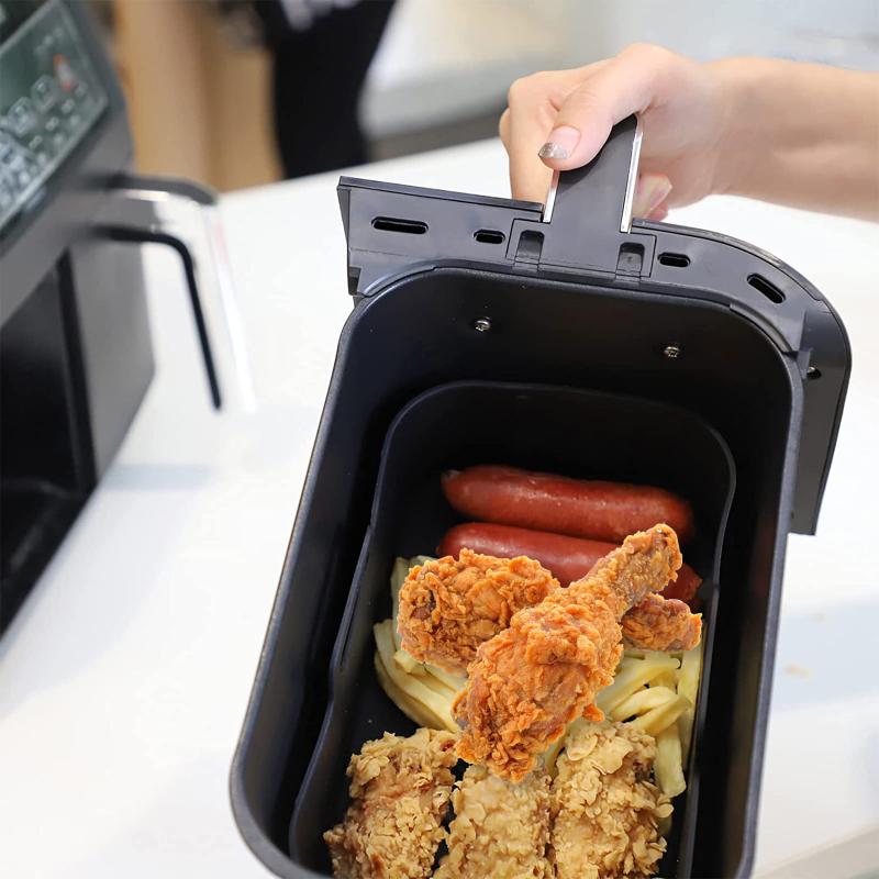 Набор силиконовых зажимов для фритюрницы, многоразовая, устойчивая к высоким температурам, безопасная для мытья в посудомоечной машине фритюрница