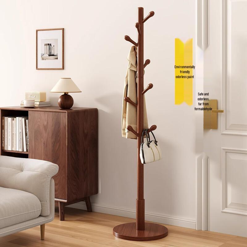 Напольная вешалка для одежды из массива дерева