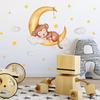 Cartoon Decoration Wall Stickers Monkey Pillow Moon Cloud Star Wall Sticker Preschool Bedroom Decoration Self Adhesive Stickers
