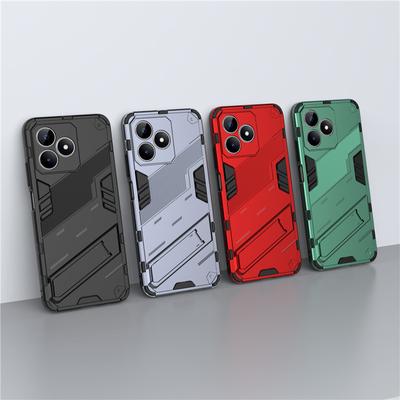 Для Realme C53 Чехол Для Realme C53 4G Чехол 6,74 дюйма Панк Броня Ударопрочный Жесткий Резиновый Кронштейн Бампер Для Realme C53 Fundas