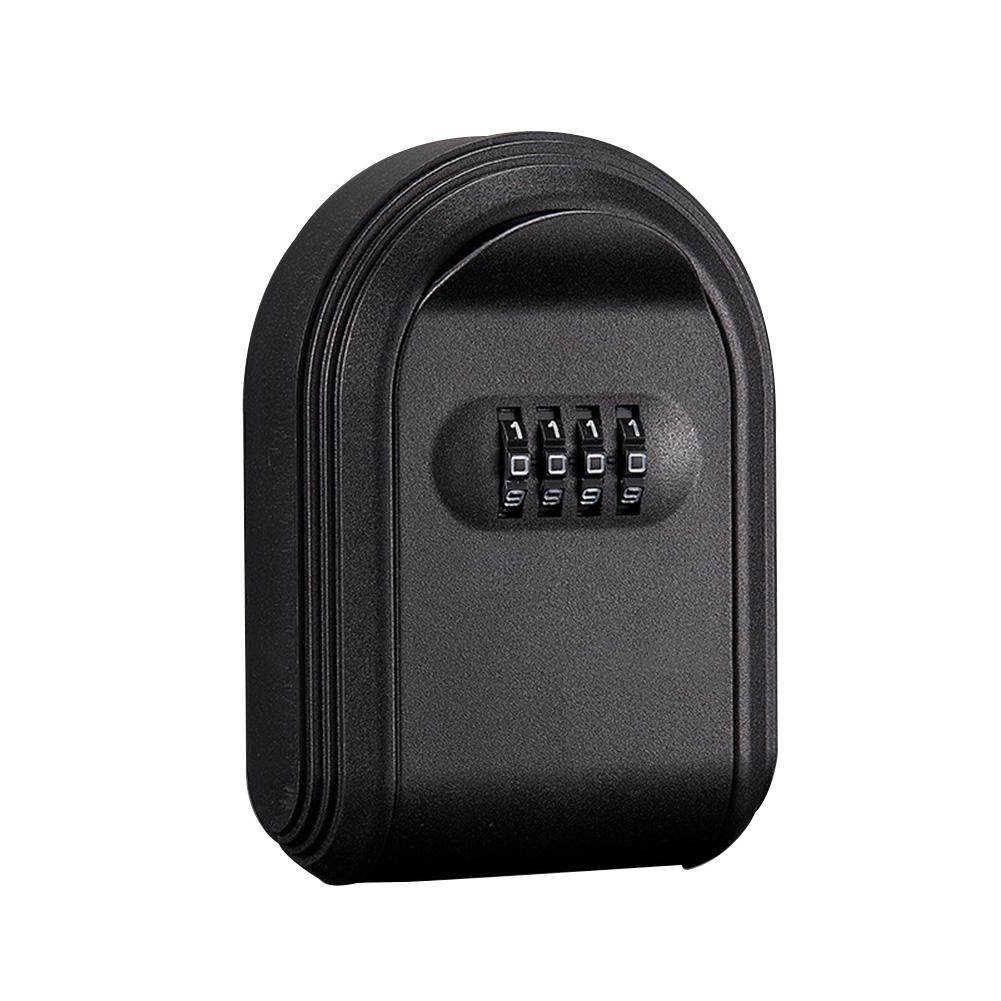 Настенное хранилище ключей, 4-значный кодовый сейф для хранения ключей, пластиковый сейф для ключей, для использования в помещении и на открытом воздухе для домашнего офиса