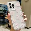 Светло-розовый чехол-подушка в форме сердца для iPhone 11/12/13/14/15/16 и iPhone X