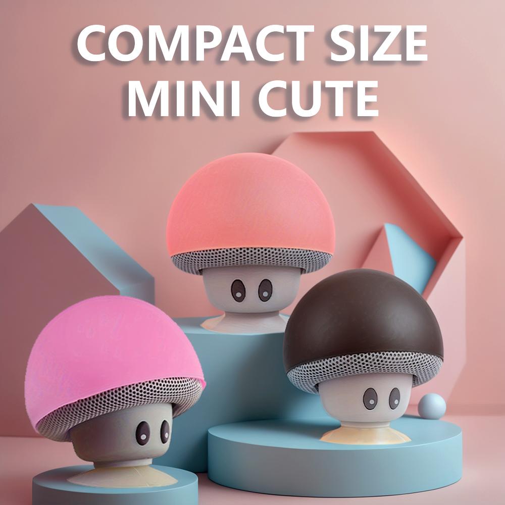 Портативный беспроводной динамик со стереозвуком, мощным басом и присоской, дизайном, функцией громкой связи, Bluetooth-динамиком для использования в офисе, подарками для вечеринок