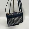 [Pre-Owned] 30 Montaigne Oblique Embroidered Monogram Flap Adjustable Shoulder Strap Montaigne Box Bag Leather Details Large - Excellent #ZFWYRV