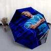 Manchester City, Soccer Player Automatic Opening and Closing Umbrella, Compact Travel Umbrella, Lightweight and Portable, Suitable for Beach