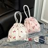 New Sweet and Cute Drawstring Bag High Value Girl Heart Portable Bundle Bag Cherry Strawberry Printed Bag