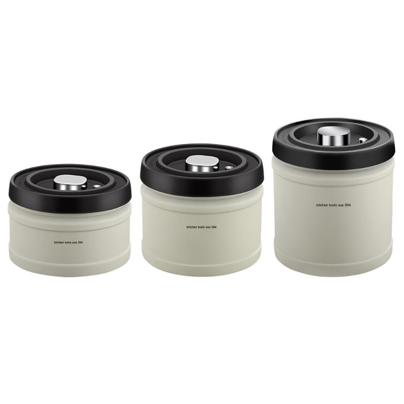 Герметичный контейнер из нержавеющей стали для кофейных зерен, молотого кофе, чая, сахара, орехов, бобов
