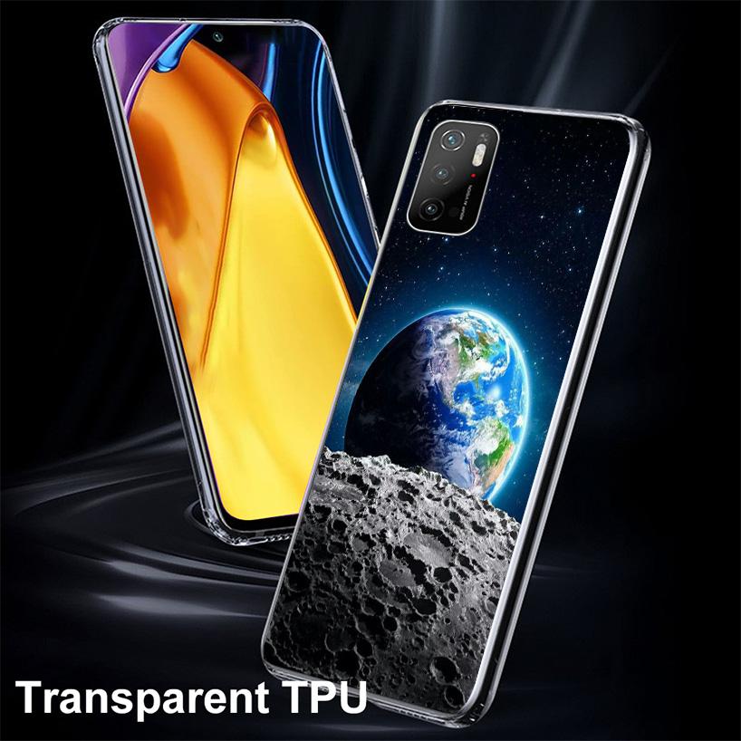 Earth Stars Space Phone Case For Xiaomi Poco X7 X6 X5 Pro F7 Ultra Redmi 15C 15 13 13C 12 12C 10 10A 10C 9 9A 9C 9T Shell Poco X