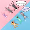 Gift Stationery Funny PVC Cartoon Animal Style Book Markers School Supplies Bookmarks