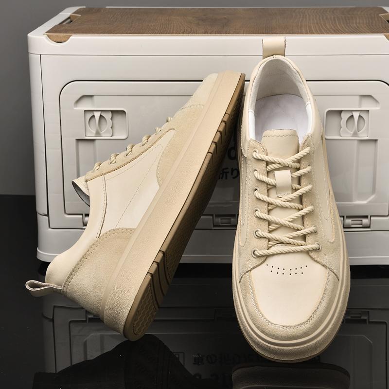 Высококачественная мужская обувь из натуральной кожи, удобная мужская вулканизированная обувь, противоскользящая обувь для скейтборда, износостойкие мужские кроссовки