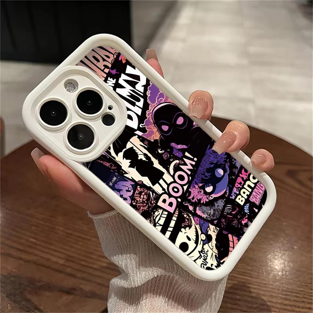 Модный Чехол для Телефона в Стиле Граффити Пламя Панк для iPhone 16 14 15 Pro Max 13 12 11 X XS XR 7 8 Plus SE 2022 Ударопрочный Защитный Чехол