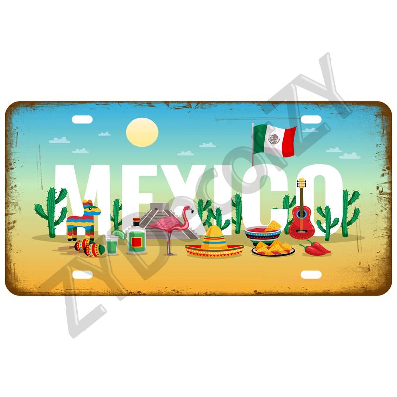 Флаг страны Жестяная табличка с флагом Франция Испания Германия Жестяная табличка для стены Домашний ресторан Ремесло Бар Декор Металлическая табличка Мексика США