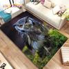 Милый ковер с 3D мультяшным рисунком совы, ковер для дома, гостиной, детской спальни, дивана, коврик для двери, декор, детские игры, нескользящий напольный коврик