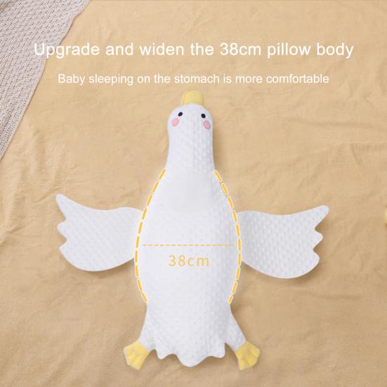 Подушка для младенцев с ремешком безопасности, в форме гуся, для сна, помощник во сне, предотвращает рвоту молоком, поддержка для рук, успокаивающие игрушки для сна, выемка для шеи