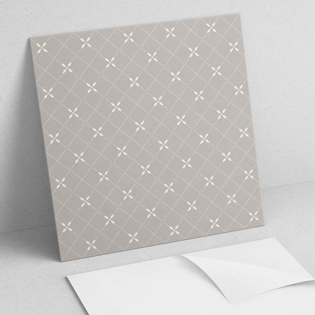 Komplet Samoprzylepnych Kafelków Pcv Geometryczny Wzór W Romby 9X30X30 Cm