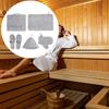 Sauna Hat Set Bathroom Kit Accessories Gift Slippers Practical Felt Cap Mat Russian