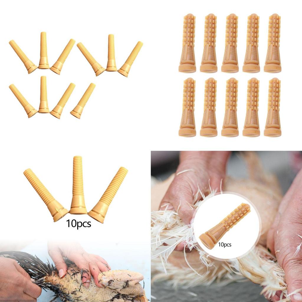 10 Pieces Chicken Plucker Fingers Chicken Plucking Fingers for Poultry Ducks