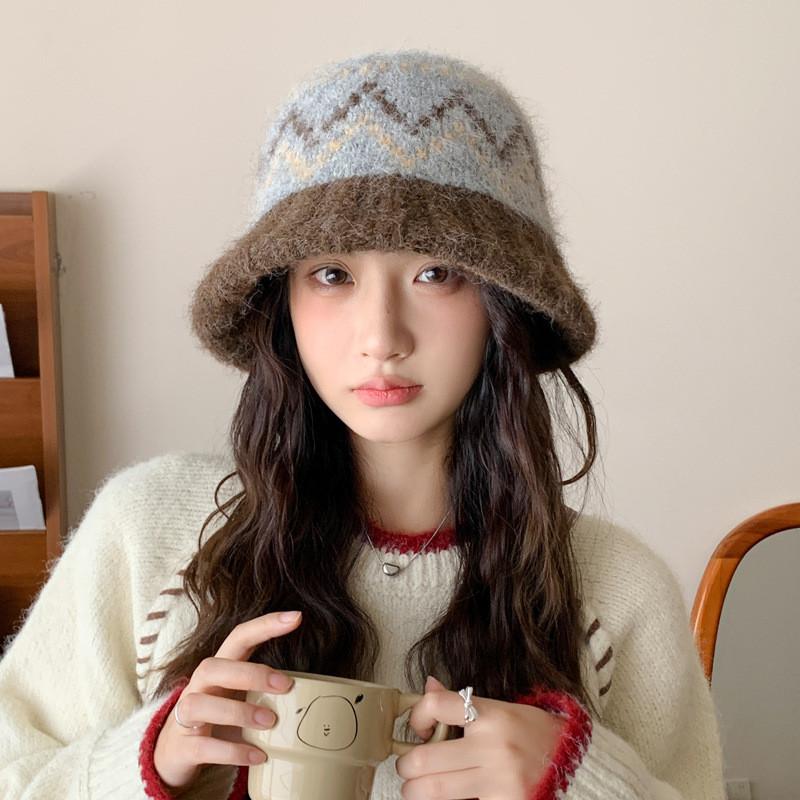 Winter Knit Bucket Hat For Women With Windproof Warmth And Casual Style