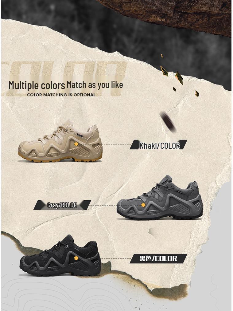 Men's Tactical Combat Boots: Non-Slip, Wear-Resistant Hiking & Climbing Shoes