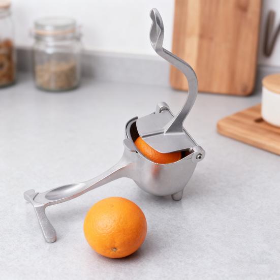 Ручная соковыжималка для фруктов Сверхпрочный металлический экстрактор сока для цитрусовых гранатов Легкое выжимание Лимонная соковыжималка для домашнего использования