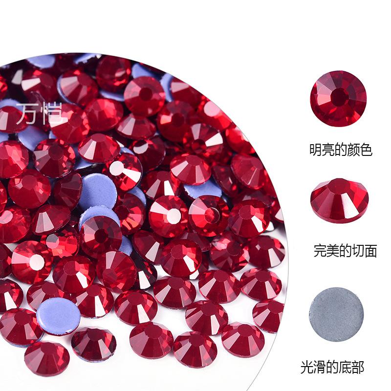 Китай Красный Стекло Горячий Алмаз, Термоплавкий Клей Стразы Diy Одежда Кристалл Ювелирные Изделия Декоративные Красота Креативные Аксессуары