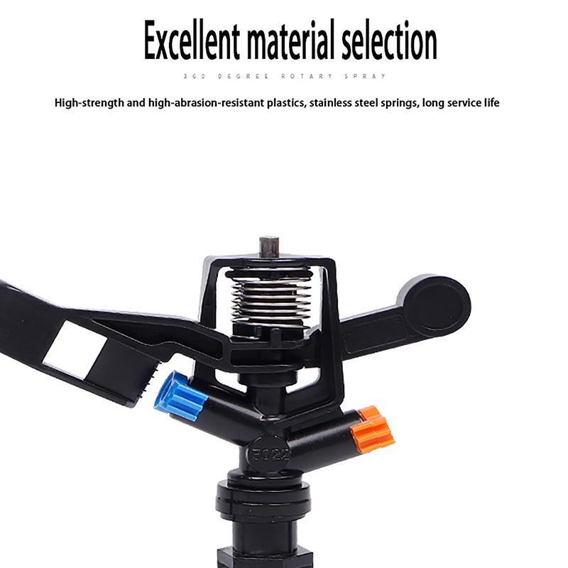 Сельскохозяйственная пластиковая насадка-рокер для полива газонов с разъемом 1/2 дюйма, вращающийся разбрызгиватель для полива сада