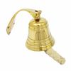 Старинный морской дверной звонок из латуни 10,16 см, винтажный настенный колокольчик из цельной латуни, настенный декоративный элемент