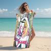 Personalized "Powerful Dark Sorcerer" Beach Towel Microfiber Beach Towel Thin Absorbent for Beach Swimming Yoga Bath Sports. 091059