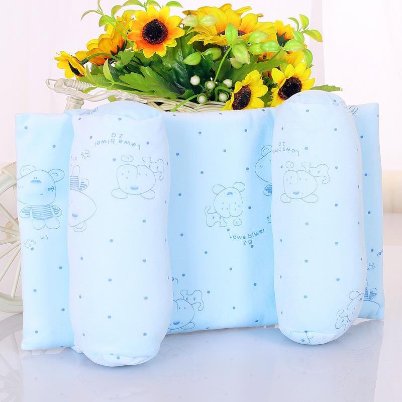 Newborn Baby Baby Pillow Baby Pillow Anti-biased Head Shaping Pillow Pure Cotton Diamond Velvet Pillow