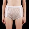 Reusable Incontinence Underwear Adults Teens Leak-Proof Washable Briefs With Side Snap TPU Lining White Grey